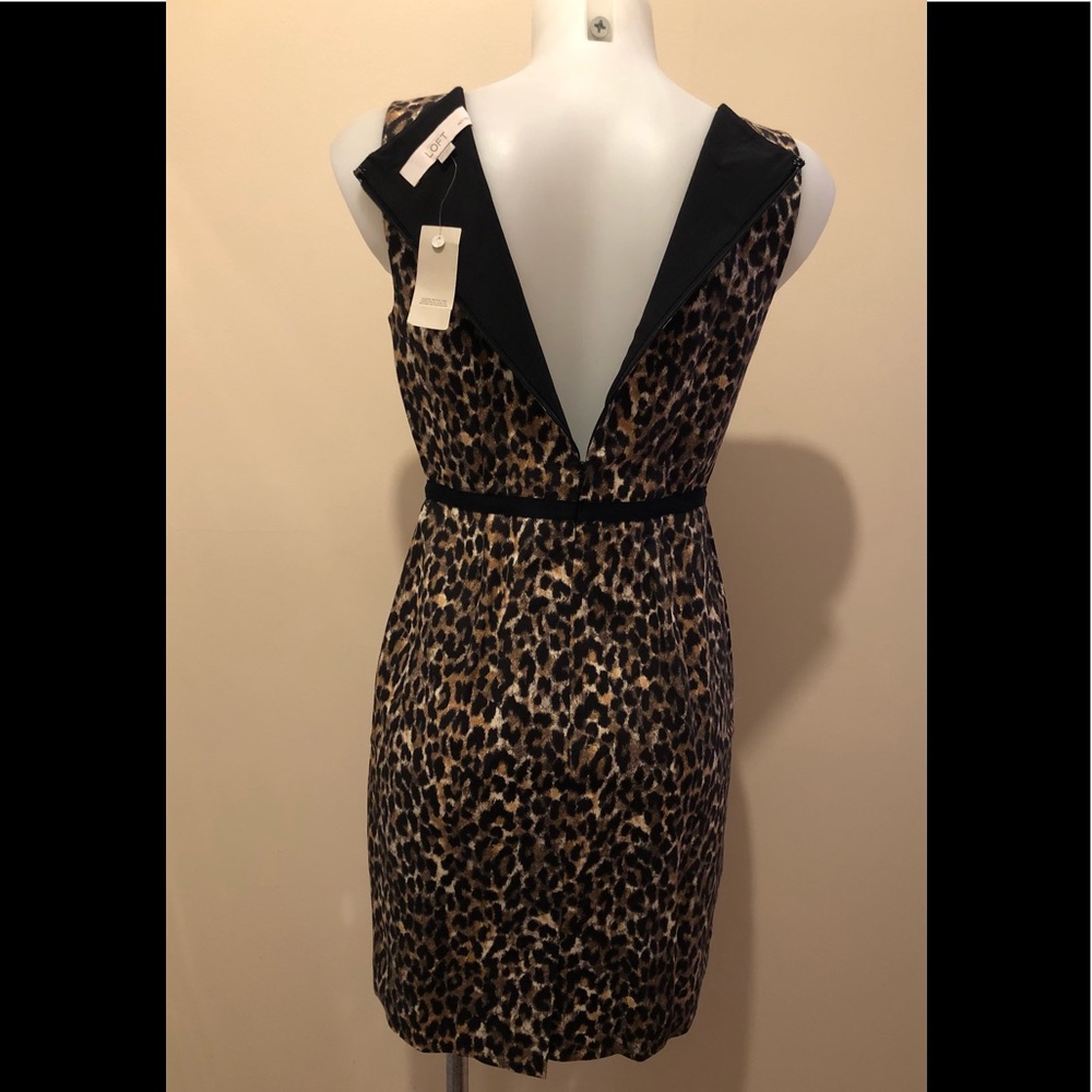 ANN TAYLOR LOFT LEOPARD PRINT SLEEVELESS DRESSπ0P - Picture 8 of 17